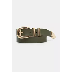 Answear Lab curea de piele culoarea verde imagine