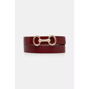 Answear Lab curea de piele culoarea bordo imagine