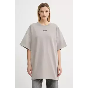 Gestuz tricou din bumbac culoarea bej, 10910397 imagine