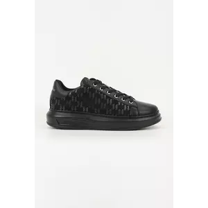 Karl Lagerfeld sneakers din piele KAPRI MENS culoarea negru, KL52543 imagine