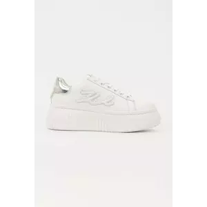 Karl Lagerfeld sneakers din piele KREEPER LO culoarea alb, KL42311A imagine
