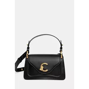 Coccinelle poșetă de piele COCCINELLE C-ME CALF culoarea negru, E1.SSK.18.04.01 imagine