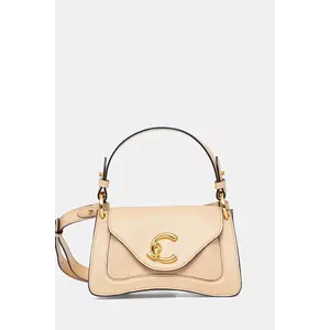 Coccinelle poșetă de piele COCCINELLE C-ME CALF culoarea bej, E1.SSK.18.04.01 imagine