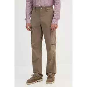 Michael Kors pantaloni culoarea maro, cu fason cargo, CS5304LHBY imagine