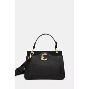 Coccinelle geantă de piele COCCINELLE C-ME culoarea negru, E1.SSL.18.03.01 imagine