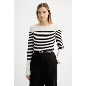 Marc O'Polo longsleeve din bumbac culoarea bej, 506219652597 imagine