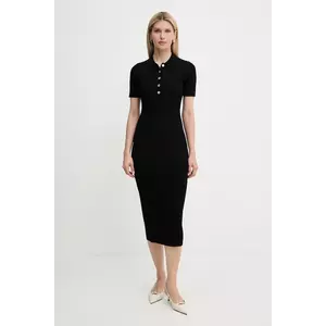 MICHAEL Michael Kors rochie culoarea negru, maxi, mulată, MT5832333D imagine