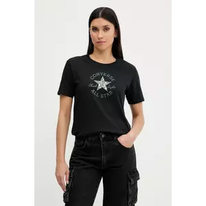 Converse tricou din bumbac culoarea negru, 10027751-A02 imagine