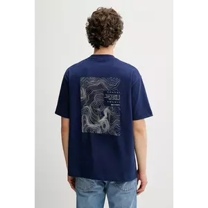 Marc O'Polo tricou din bumbac culoarea bleumarin, cu imprimeu, 526206451158 imagine