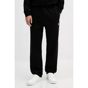 Just Cavalli pantaloni de trening din bumbac culoarea negru, uni, 79OAAT06 CF500 imagine
