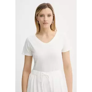 American Vintage tricou din bumbac culoarea alb, GAMI02D imagine