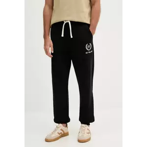 Karl Lagerfeld pantaloni de trening din bumbac culoarea negru, uni, A3M44004 imagine