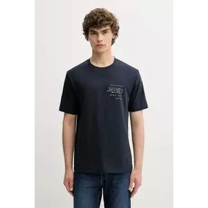 Marc O'Polo tricou din bumbac culoarea bleumarin, cu imprimeu, 526201251138 imagine