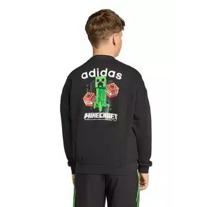 adidas Originals hanorac de bumbac pentru copii culoarea negru, cu imprimeu, JW7723 imagine