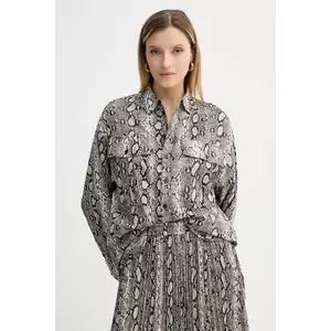 MICHAEL Michael Kors cămașă din bumbac culoarea bej, cu guler clasic, relaxed, MT540WAK6A imagine