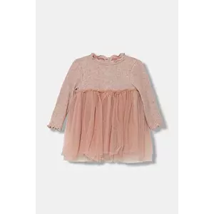 Jamiks rochie bebe BEYZA culoarea roz, midi, evazați, JZI297 imagine