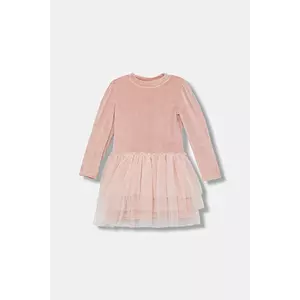 Jamiks rochie fete NOOMI culoarea roz, mini, evazați, JZI137 imagine