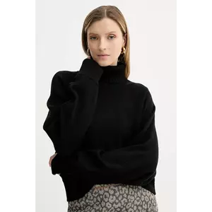 MICHAEL Michael Kors pulover de lână culoarea negru, cu guler, MT5617UF2G imagine