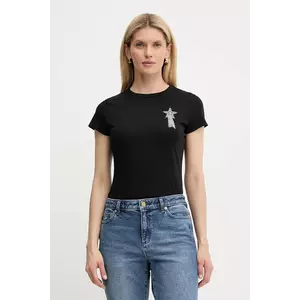 BOSS Orange tricou din bumbac culoarea negru, 50545287 imagine