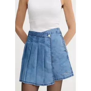 Karl Lagerfeld fustă și pantaloni denim KL X DISNEY cu imprimeu, high waist, A3W12002 imagine