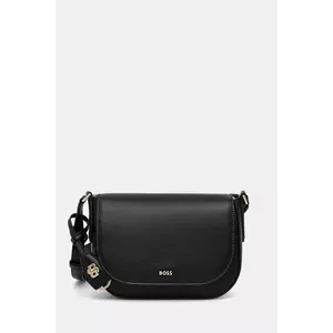BOSS poșetă de piele culoarea negru, 50547756 imagine
