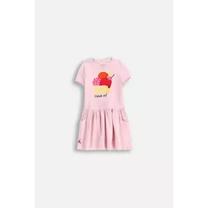 Coccodrillo rochie culoarea roz, mini, drept, HOLIDAY SPLASH GIRL KIDS imagine