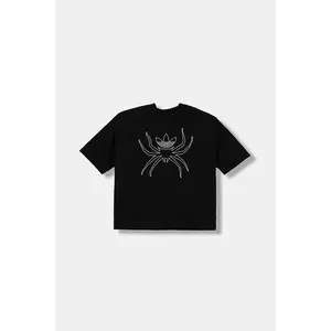 adidas Originals tricou de bumbac pentru copii culoarea negru, cu imprimeu, JW7845 imagine