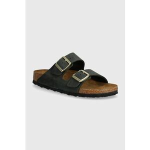 Birkenstock papuci din nubuc Arizona culoarea verde, 1028030 imagine