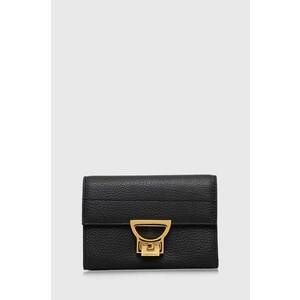 Coccinelle portofel de piele culoarea negru, E2.MD5.11.D6.01 imagine