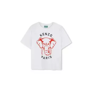 Kenzo Kids tricou de bumbac pentru copii culoarea alb, K61055 imagine