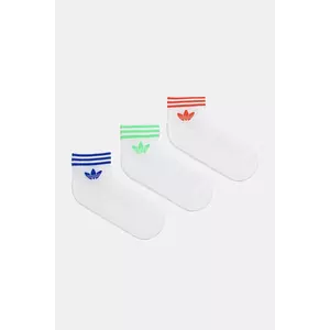 adidas Originals șosete 3-Stripes 3-pack culoarea alb, JV7439 imagine