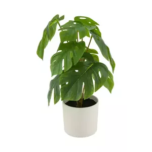 home & lifestyle plantă artificială în ghiveci 17 x 17 x 32 cm culoarea verde imagine