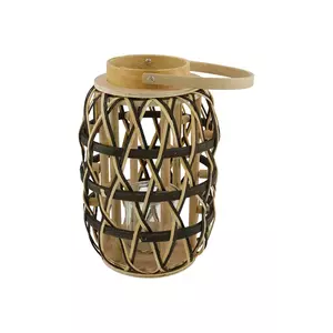 felinar 18 x 18 x 27 cm culoarea bej imagine