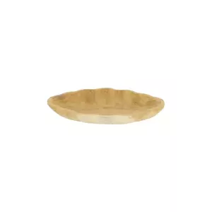 home & lifestyle farfurie decorativă 15 x 28 x 4 cm culoarea bej imagine