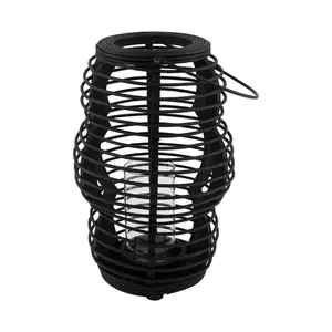 felinar 18 x 18 x 28 cm culoarea negru imagine