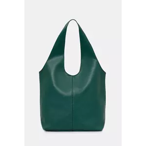 Answear.LAB poșetă de piele culoarea verde imagine