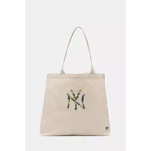 New Era geantă de bumbac culoarea bej, 60667101 imagine