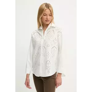 Answear.LAB bluza din bumbac culoarea alb, cu imprimeu imagine