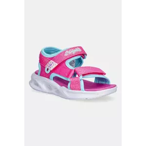 Skechers sandale copii SOLA GLOW SANDAL culoarea roz, 303024L imagine