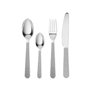 Lyngby set de tacâmuri pentru 4 persoane Rhombe 16-pack culoarea gri imagine