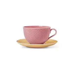 Lyngby ceașcă si farfurioara Rhombe 390 ml imagine