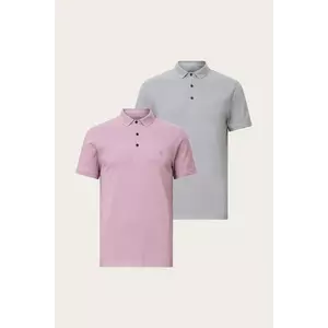 AllSaints polo de bumbac REFORM 2-pack uni, M076PB imagine