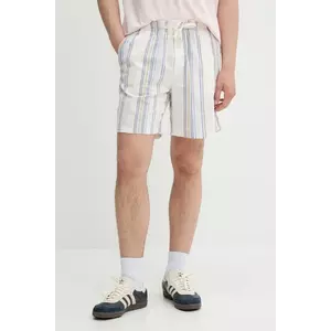 Tommy Jeans pantaloni scurți din bumbac culoarea bej, DM0DM21948 imagine