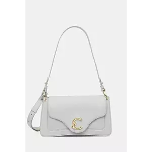 Coccinelle geantă de piele culoarea gri, E1 SSL 12 01 01 imagine