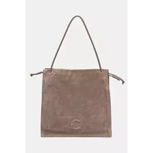 Coccinelle geanta de mână din piele întoarsă COCCINELLEDULSE SUEDE culoarea bej, E1 SS6 11 01 01 imagine