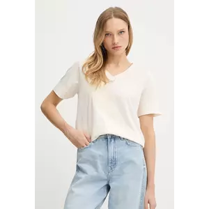 BOSS tricou din bumbac culoarea bej, 50545673 imagine