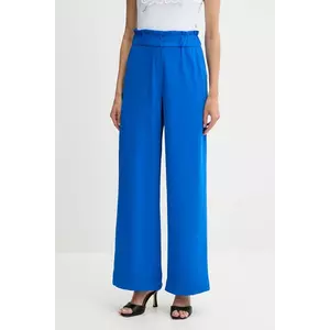 Morgan pantaloni PBIRD culoarea negru, drept, high waist, PBIRD imagine