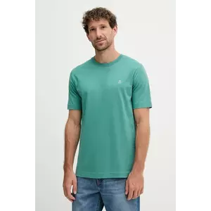 Marc O'Polo tricou din bumbac culoarea turcoaz, cu imprimeu, 526201251054 imagine