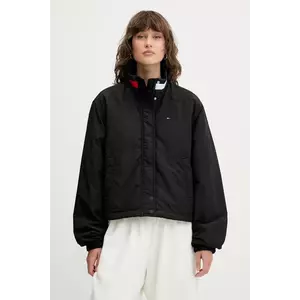 Tommy Jeans geacă culoarea negru, de tranziție, oversize, DW0DW21436 imagine