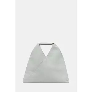 MM6 Maison Margiela poșetă de piele culoarea gri, SB6WD0013 imagine